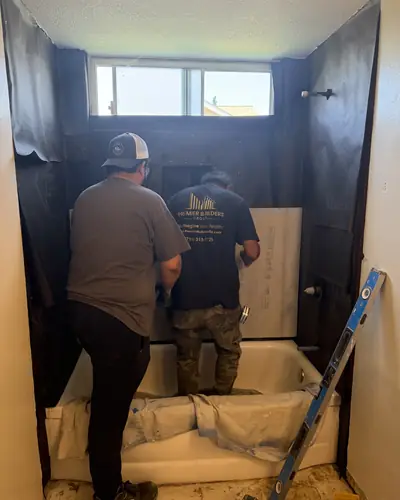 Waterproofing the shower walls before tile